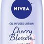 Nivea Oil Infused Body Lotion, Cherry Blossom Lotion with Jojoba Oil, Moisturizing Body Lo