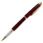 Gullor Executive Fountain Pen Jinhao 606 with Golden Clip Fine Nib - Red