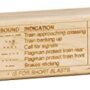 Wooden Train Whistle with Blast Chart - Made in USA