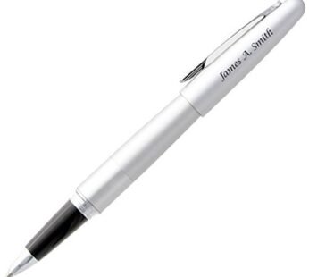 PILOT Engraved Metropolitan Pen – Personalized with Your Name (Rollerball, Silver)