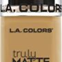 L.A. COLORS Truly Matte Foundation, Golden Beige, 1.35 Fl. Oz.