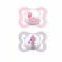 MAM Mini Air Pacifiers Sensitive Skin 0-6 Months, Best for Breastfed Babies, Girl, 0-6 (Pa