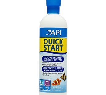 API QUICK START Freshwater and Saltwater Aquarium Nitrifying Bacteria 16-Ounce Bottle