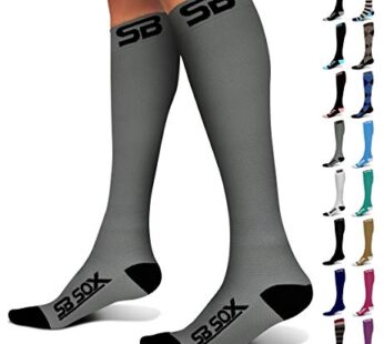 SB SOX Compression Socks (20-30mmHg) for Men & Women   Best Compression Socks for All Day