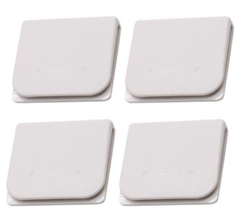 EONMIR 4 Pack Windproof Stop Protect Clips, Shower Splash Guard Curtain Clip, Self Adhesiv