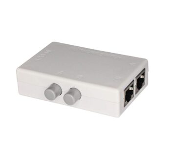 RJ45 Splitter Selector Switch, 2 Ports Network Switch Splitter Selector Hub 2-in 1-Out or