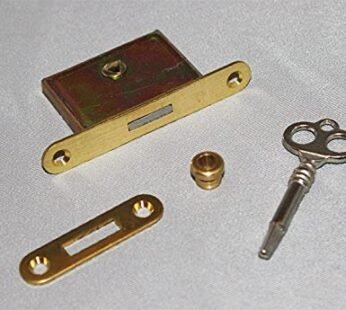Upright Piano Lock and Key – 4 Piece Kit Brass Vertical Piano