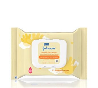 Johnson’s Baby Hand and Face Wipes, 25-Count