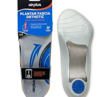 Airplus Plantar Fasciitis Orthotic Shoe Insole for Extra Cushioning and Pain Relief, Women