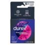 Condoms, Ultra Fine, Ribbed, Dotted with Delay Lubricant, Durex Performax Intense Natural