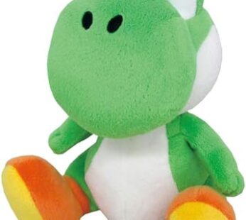 Little Buddy Super Mario All Star Collection 1416 Yoshi Stuffed Plush, 8″,Multi-colored