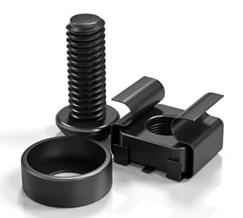 50 PACK M6 x 16mm Rack Mount Cage Nuts, Screws and Washers for Rack Mount Server Cabinet,