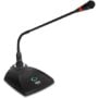 Pyle Home Desktop Gooseneck Wired Microphone System-Table Mounted Corded Voice Condenser M