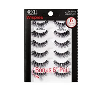 Ardell False Eyelashes Demi Wispies Black, 1 pack (6 pairs per pack)