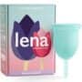Lena Menstrual Cup - Reusable, Soft Silicone, Light to Heavy Flow, Beginner User - Ideal A