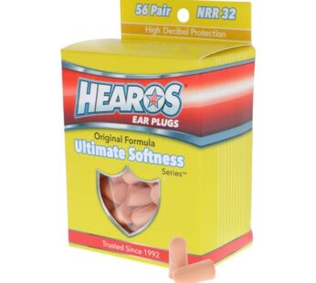 HEAROS Ultimate Softness Series Ear Plugs, Beige, 56 Pair