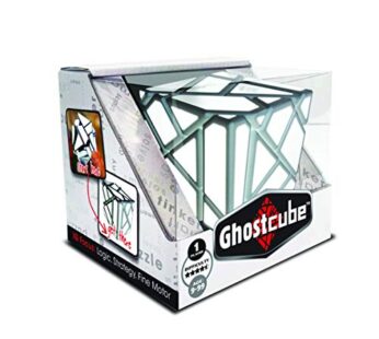 Project Genius Ghost Cube, Multicolor, Shape Puzzle, Shape 3×3, 3X,3 Speed Cube, Brain Tea