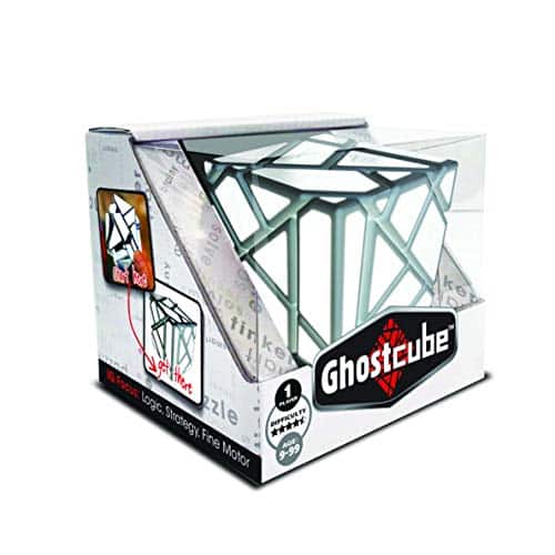 Project Genius Ghost Cube, Multicolor, Shape Puzzle, Shape 3x3, 3X,3 Speed Cube, Brain Tea