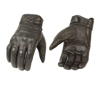 Milwaukee Leather Men’s Premium Leather Perforated Cruiser Gloves MG7500 (Large)