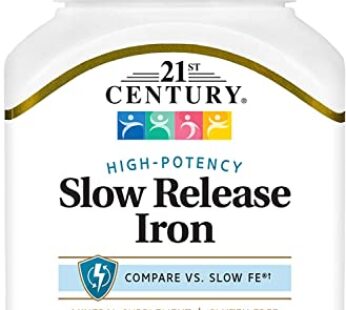 21st Century Slow Release Iron Tablets, 60 Count PACK OF 2 – Packaging May Vary