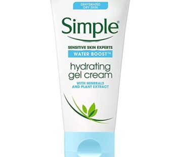 Simple Water Boost Hydrating Gel Cream, Face Moisturizer, 1.7 oz