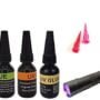 Riverruns UV Clear Glue Three Glue Formula Thick,Thin and Super Flew +12 LED Power Light F
