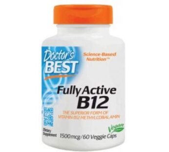 Doctors Best Fully Active B12, 1500 mcg, 60 vcaps