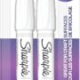 Sharpie Oil-Based Paint Markers, Medium Point, White, 2 Pack