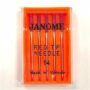 Janome 5 Pk Embroidery Sewing Machine Needles Red Tip Size 14 (90/14)
