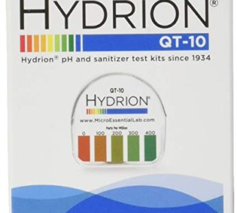 Micro Essential Laboratory QT-10 Plastic Hydrion Low Range Quat Check Test Paper Dispenser