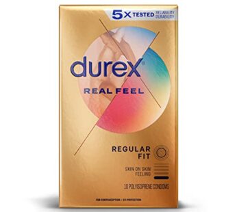 Durex Avanti Bare Real Feel Condoms, Non Latex Lubricated Condoms for Men with Natural Ski