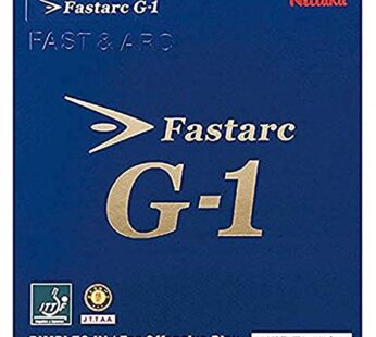 NITTAKU Fastarc G-1 Table Tennis Rubber (Black, Thick(1.8))
