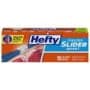 Hefty Slider Freezer Kitchen Storage Bags, Quart Size, 15 Count Blue