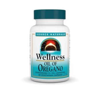 Source Naturals Wellness Oil of Oregano – Standardized to 70% Carvacrol – 60 Vegetarian Ca