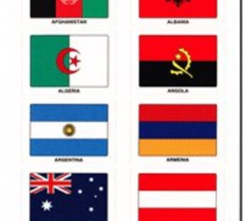 World Nations – Country Stickers (120 Pack)
