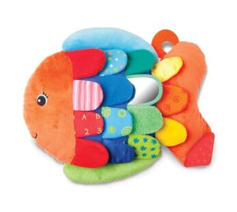 Melissa & Doug Flip Fish Soft Baby Toy – Tummy Time Sensory Toy with Taggies for Infants