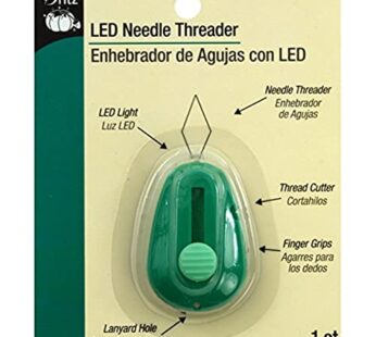 Dritz 202 LED Needle Threader with Cutter , Green