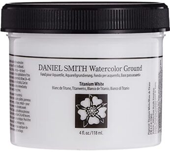 Daniel Smith Watercolor Ground 4oz Jar, Titanium White, 284055002, 4 Fl Oz (Pack of 1)