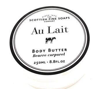 Scottish Fine Soaps Au Lait Extra Nourishing Body Butter – 8.8 oz. Jar