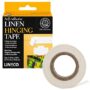 Lineco Self-Adhesive Linen Hinging Tape, 1.25 Inch x 35 Feet, Neutral pH Acrylic Adhesive,