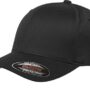 Flexfit 6277 Wooly Combed Twill Cap   Black