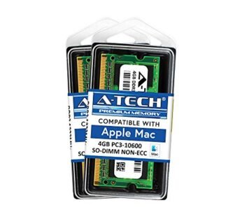 A-Tech for Apple 8GB Kit 2X 4GB PC3-10600 1333Mhz Mac Mini iMac Mid 2011 Mid 2010 Late 201