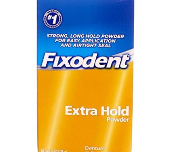 Fixodent Extra Hold Denture Adhesive Powder, 2.7 Ounce