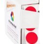 ChromaLabel Sticker Dots, 3/4 Inch Round Red Labels - 1000 Removable Stickers per Dispense