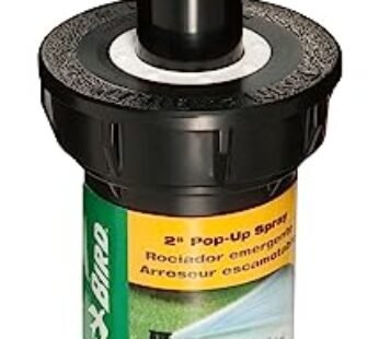 Rain Bird 1802HDS Professional Dual Spray Pop-Up Sprinkler, 180  Half Circle Pattern, 8′ –