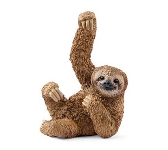 Schleich Wild Life Realistic Sloth Figurine – Detailed Wild Animal Sloth Toy Figure, Durab