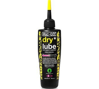 Muc-Off Dry Chain Lube, 120 Milliliters – Biodegradable Bike Chain Lubricant Suitable for