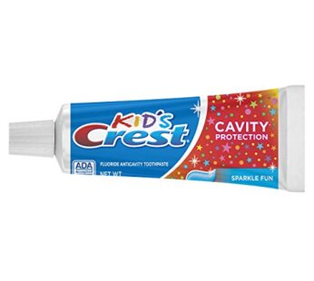 Crest Kid’s Crest, Fluoride Anticavity Toothpaste, Sparkle Fun Flavor, 4.6-Ounce Tube