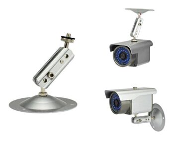 PZRT 1/4″ CCTV Security Camera Wall Mount Bracket, Aluminum Alloy Ceiling CCTV Camera Stan
