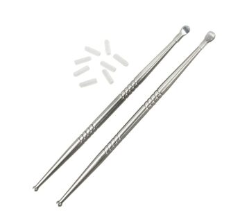 Airgoesin 2pcs Tonsil Stone Removal Pick Tonsillolith Premium Tool Stainless Steel Oral Cl